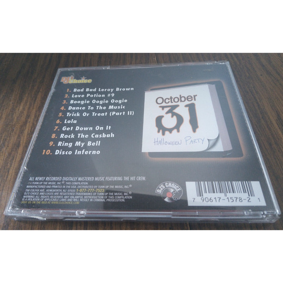 DJs Choice-October 31 Halloween Party CD (2003 Turn Up The Music Inc.) - Picture 2 of 4